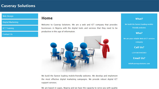 Caseray Solutions Limited website screenshot